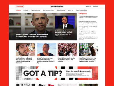 BuzzFeed NEWS website redesign buzzfeed buzzfeed news news news website uiux web design website website design