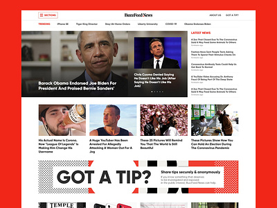 BuzzFeed NEWS website redesign