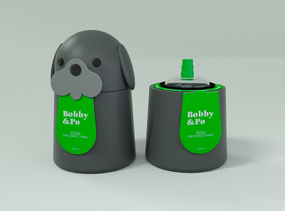Bobby&Po dog perfume bottle graphic design package packaging perfume pet