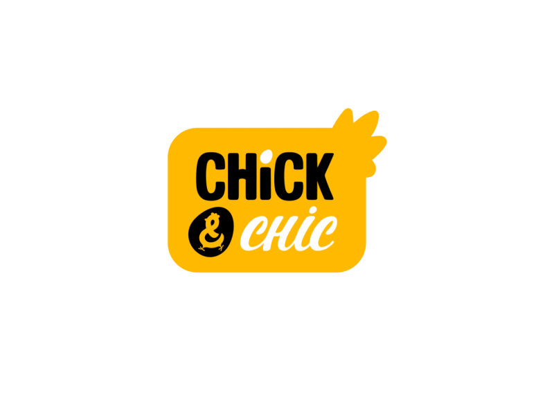 Chick&Chic restaurant animation brush character animation logo logo reveal motion