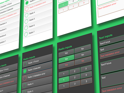 Simple Form UI kit clean design form free green interface minimal psd ui ui kit uikit web