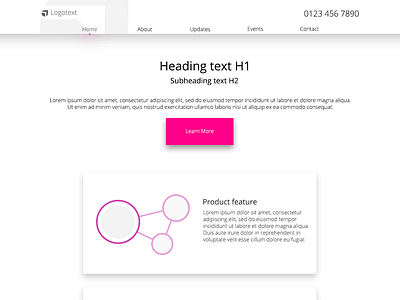 CRO landing page template clean conversion cro cta design flat interface light simple ui ux web