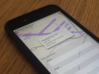 Contact page map - Mobile app contact ios iphone location map mobile purple ui ux web