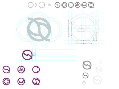 Pc Icon Guides branding circle guides icon iconography icons identity purple typography ui web wireframe