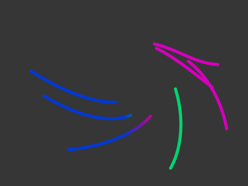 Curley Beans simple colours animation after effects loading icon loading icon trim path