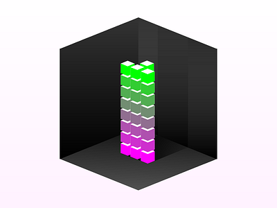 Floating Cubes In A Cube