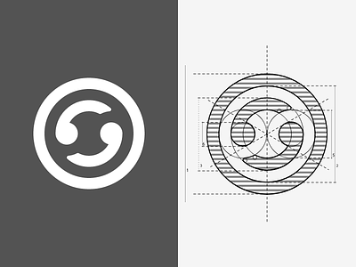 Sync Logo abstract connect guidelines logo minimal sync