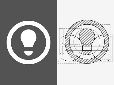 Bulb logo abstract bulb guidelines light lightbulb logo minimal