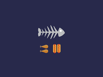 Fish + Chips animation brand clean design flat graphic design icon illustration illustrator minimal web