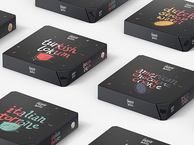 Sweets of the World packaging graphic design illustration industrial design lettering mockup onefold packaging sweets typography zondersuiker