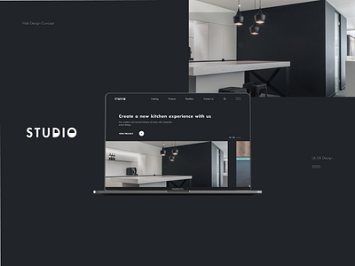 Website design concept for STUDIO company