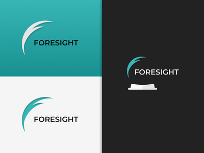 Foresight branding design graphic illustration logo vector