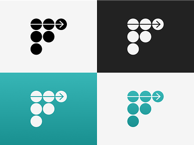 F Mark branding design graphic illustration logo vector