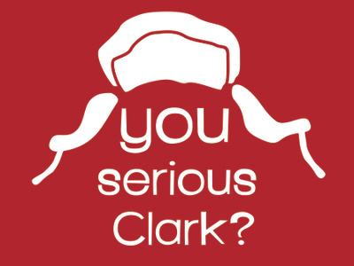 Serious Clark design graphic illustration logo pop art vector