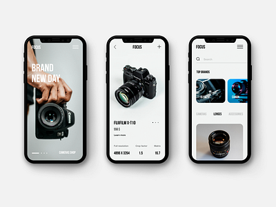 Cameras Shop UI Concept