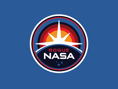 Rogue NASA 1980s art branding design illustration illustrator logo nasa retro roguenasa signalnoise vector