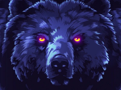 Phantom Grizzly 1980s art design illustration outrun photoshop retro retrowave signalnoise synthwave vaporwave