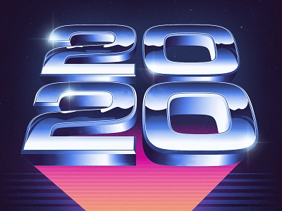 Welcome to 2020 1980s art design illustration illustrator outrun photoshop retro retrowave signalnoise synthwave typography vaporwave vector