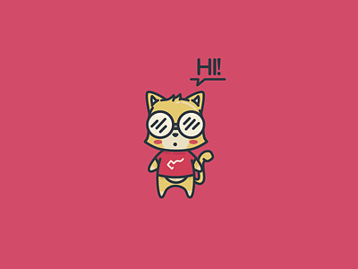 compi - compiler 2015 mascot cat compie cute event flat glasses icon kawaii mascot modern nerd