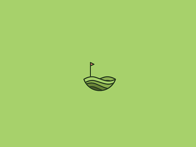 Golfgreat logo concept.. clean failed flag flat golf icon land lineart logo mmodern simple