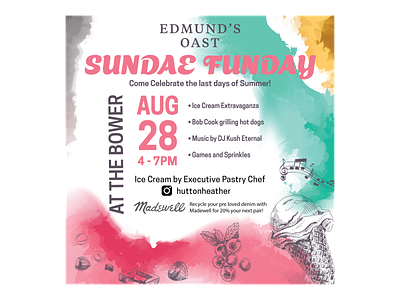 Sundae Funday at Edmund's Oast design
