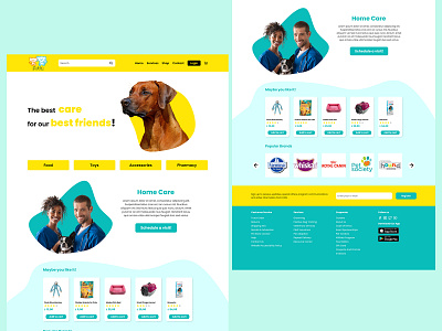 Home Page Petshop UI Design Concept