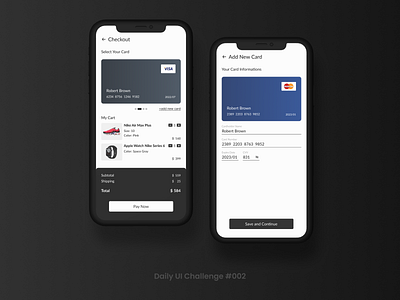#DailyUI #002 - Credit Card Checkout