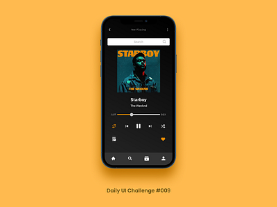 #DailyUI #009 - Music Player 009 app challenge design figma music player ui uidesign uiux