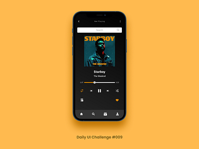 #DailyUI #009 - Music Player