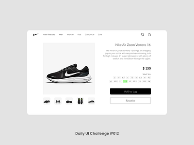 #DailyUI #012 - E-Commerce Shop