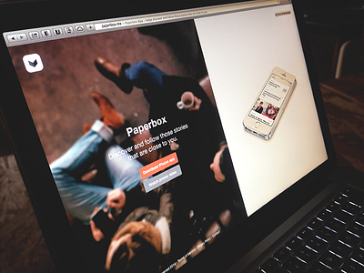 Paperbox - Landing page [WIP] apple cliché ios7 iphone landing page macbook photo startup web website www