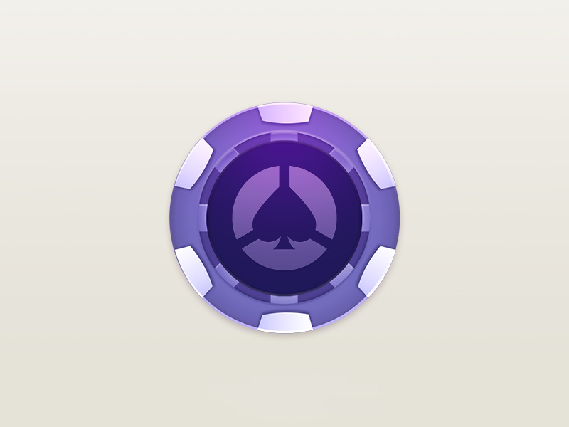 Poker chip by Spannlee on Dribbble