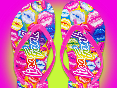 Lisa Frank Flip Flop