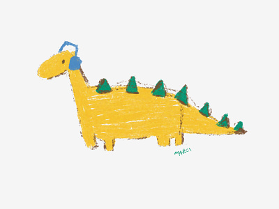 Dino 1 childrenillustration dino dinosaur illustration texture