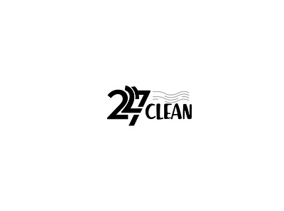 247clean design flyer graphics logo