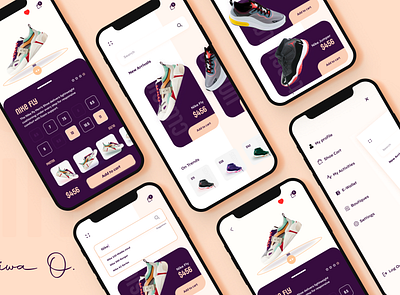 ShoeStore App Design addidas app design figma interface nike shoe store ui uiux ux