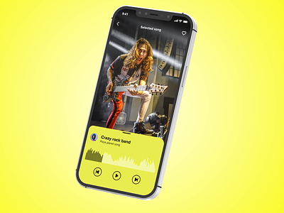 Daily design challange 05 - Music player 3d animation app illustrator music app music player player ui ux vector