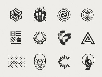 Logo collection №—1 brand collection graphic identity logo logoset mark type typography