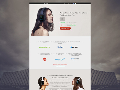 Vinci Homepage webdesign