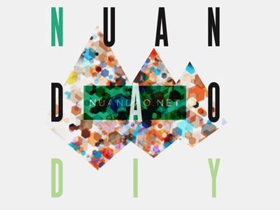 Nuandao Poster color colour green mountains nuandao typeface