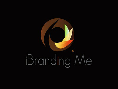 iBranding me Logo black brown circle color logo