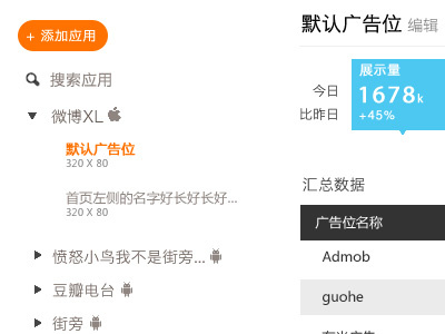 Side bar for Guohead website blue guohead orange search sidebar table website