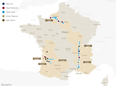 Cruise Map France chart data analysis data visualisation data viz dataviz geographic illustration information design interactive design interactive map mapping maps storytelling travel travel app trips ui uidesign uiux vector