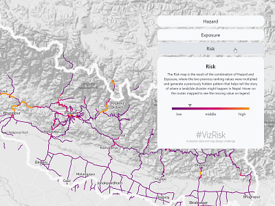VizRisk Nepal Landslides - Zoom app app design big data chart colors data analysis data mining data visualisation data visualization data viz dataviz geographic geography html infographic interactive map javascript maps open data storytelling