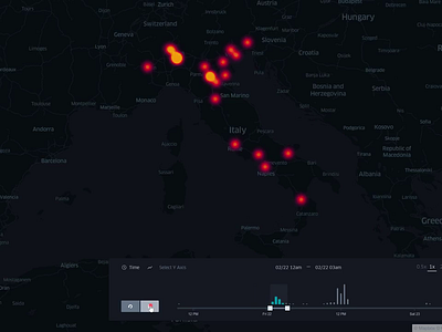 Match Fan Engagement analytics chart data analysis data mining data visualisation data visualization dataviz dots events fan heatmap infographic information design javascript mapbox maps matches sport timeline uxdesign