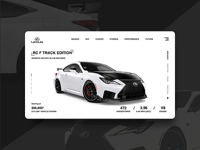 LEXUS RC F TRACK EDITION - Landing Page