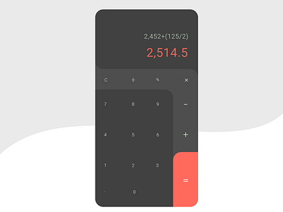 Daily UI Challenge #004 - Calculator 004 calculator dailyui design