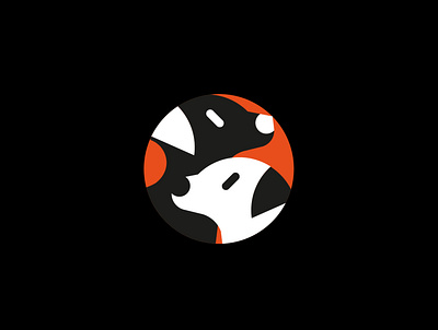dog art branding design flat icon identity illustrator logo minimal vector
