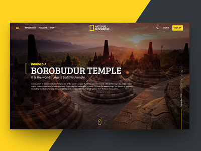 Ng Redesign Concept culture layout magazine national geographic slider typography ui ux