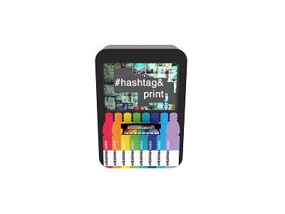 #HASHTAG Photo Printer app branding hardware industrial design interaction product design ui ux